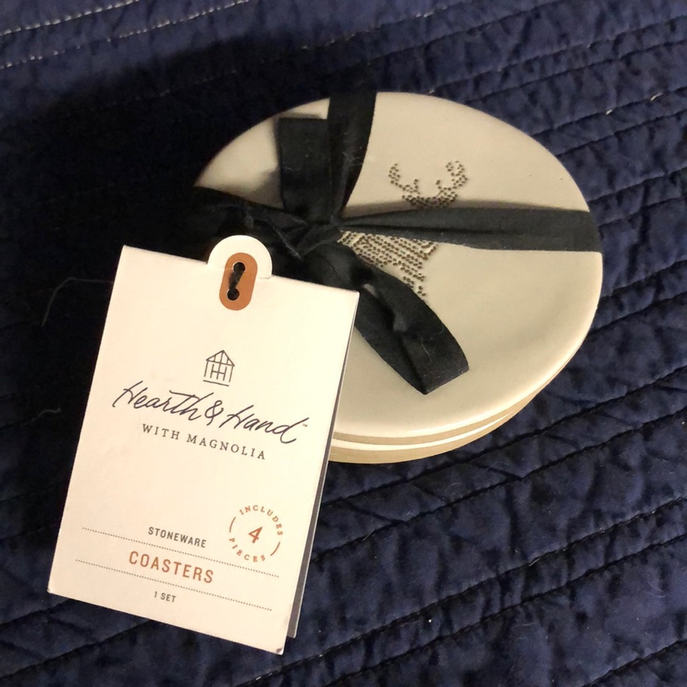 Hearth and hand with magnolia stoneware coasters